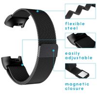 imoshion Milanais Watch bracelet Fitbit Charge 3 / 4 - Noir