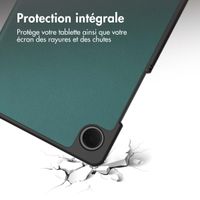 imoshion Coque tablette Trifold Samsung Galaxy Tab A11 / A9 8.7 pouces - Vert foncé