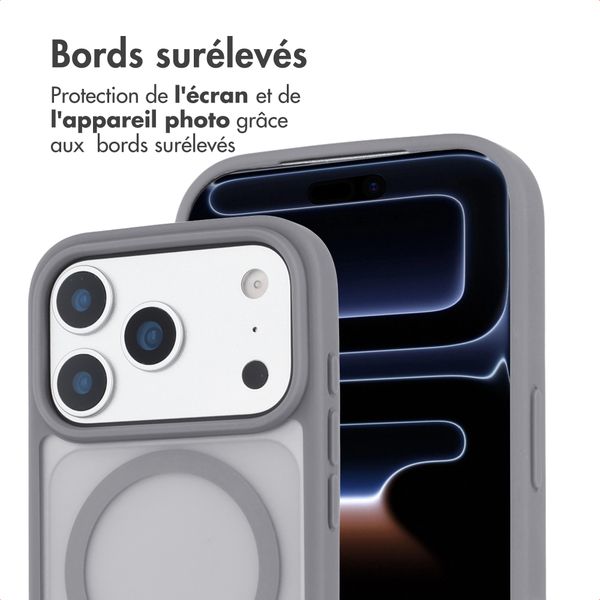 imoshion Coque Color Guard avec MagSafe Apple iPhone 17 Pro - Gris
