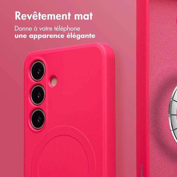 imoshion Coque Couleur avec MagSafe Samsung Galaxy S24 - Neon Pink