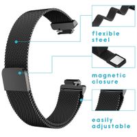 imoshion Milanais Watch bracelet le Fitbit Inspire - Noir