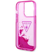 Guess Coque Liquid Glitter iPhone 14 Pro Max - Fuchsia