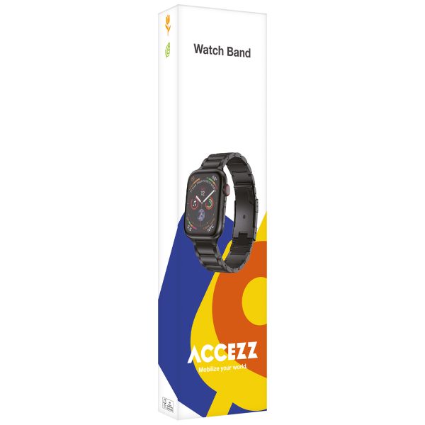 Accezz Bracelet en acier Titane mat  - Connexion Garmin 22 mm - Titanium