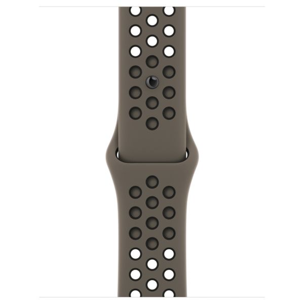 Apple Bracelet Nike Sport Apple Watch Series 1 t/m 9 / SE (38/40/41 mm) | Series 10 / 11 (42 mm) - Olive Grey / Black