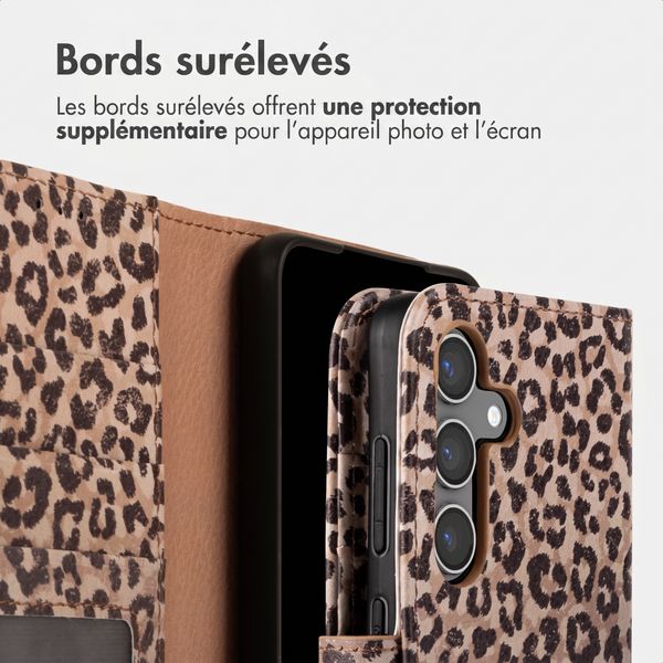 imoshion Étui de télephone portefeuille Design Samsung Galaxy S24 - Leopard Mood