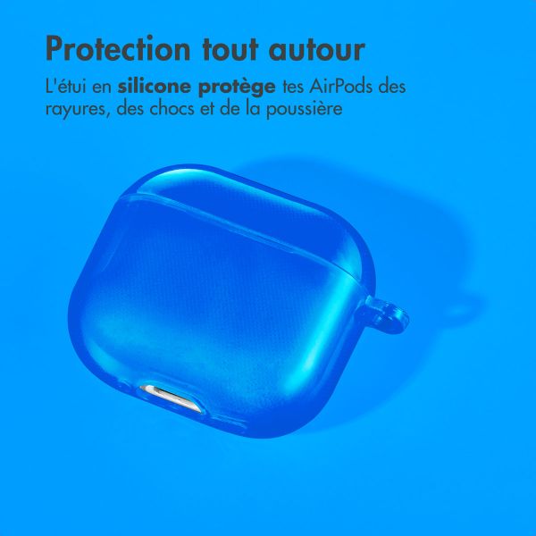 imoshion Coque Néon Apple AirPods 4 - Bleu Cobalt
