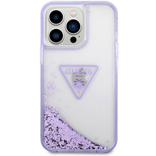 Guess Coque Liquid Glitter iPhone 14 Pro Max - Lila