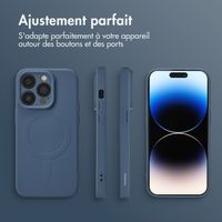 imoshion Coque Couleur avec MagSafe Apple iPhone 14 Pro - Bleu foncé