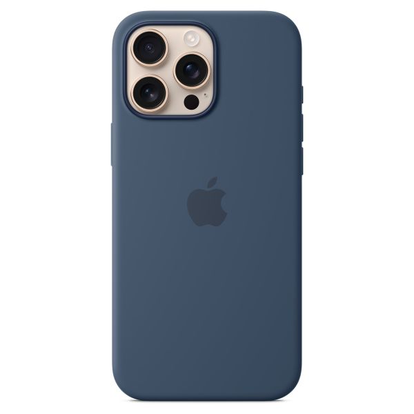 Apple Coque en silicone MagSafe Apple iPhone 16 Pro Max - Denim