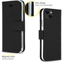 Accezz Étui de téléphone portefeuille Wallet Apple iPhone 13 - Noir