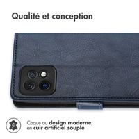 imoshion Étui de télephone portefeuille Motorola Edge 40 Pro - Bleu foncé