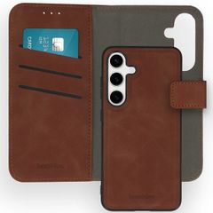 imoshion Etui de téléphone de type portefeuille de luxe 2-en-1 amovible Samsung Galaxy S24 - Brun