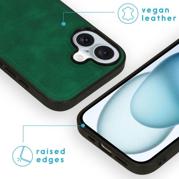 imoshion Etui de télephone luxe 2-en-1 amovible Apple iPhone 16 - Vert foncé