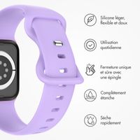 imoshion Bracelet en silicone⁺ Apple Watch Series 1 á 10 / SE / Ultra (2) (44/45/46/49 mm) - Lilas - Taille M/L