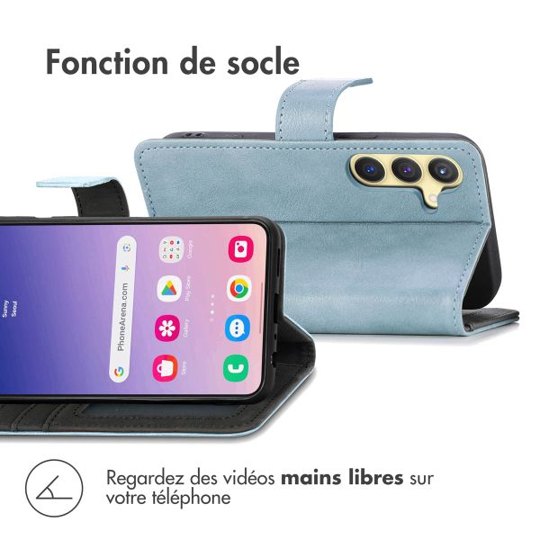 imoshion Étui de téléphone portefeuille Luxe Samsung Galaxy S24 Plus - Bleu clair