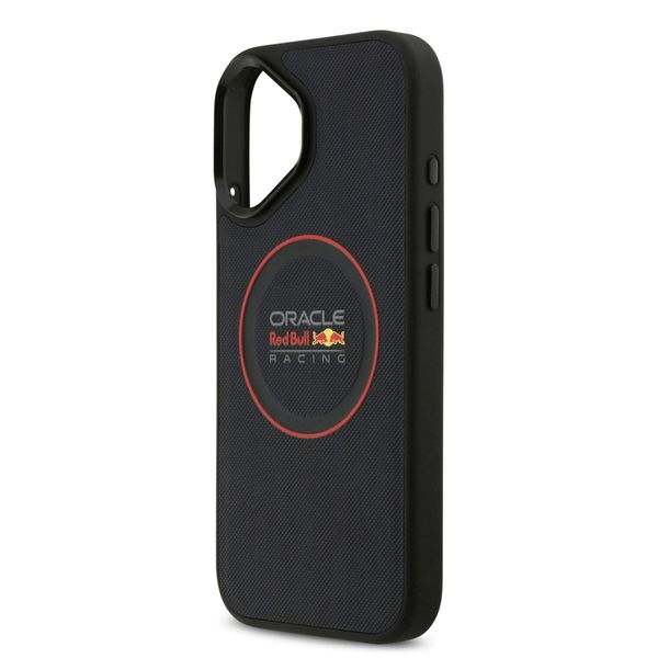 Red Bull Racing Coque en cuir PU maillé MagSafe Apple iPhone 17 - Navy