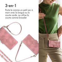 imoshion Etui de télephone portefeuille avec cordon Apple iPhone 12 (Pro) - Rose