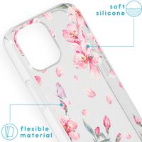 imoshion Coque Design iPhone 13 Mini - Fleur - Rose