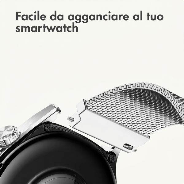 imoshion Bracelet magnétique milanais  - Connexion universelle 20 mm - Argent