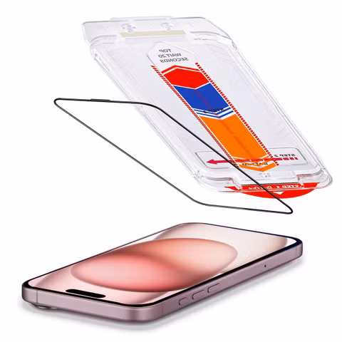 Accezz Protecteur d’écran en verre trempé + Applicateur Apple iPhone 16 / 15