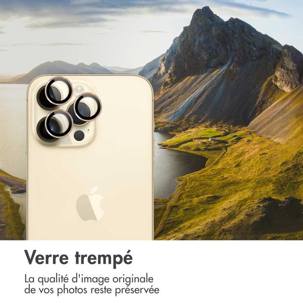 imoshion ﻿Lot de 2 protections d'objectif de caméra Apple iPhone 14 Pro / 14 Pro Max - Dorée