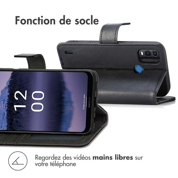 imoshion Étui de téléphone portefeuille Luxe Nokia G11 Plus - Noir