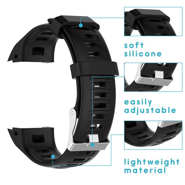 imoshion Bracelet silicone Garmin Instinct - Noir