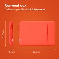 imoshion Pochette ordinateur avec compartiment 15-16 pouces - Apricot Crush Orange