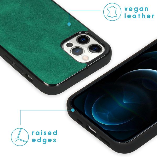 imoshion Etui de télephone luxe 2-en-1 amovible Apple iPhone 12 (Pro) - Vert foncé