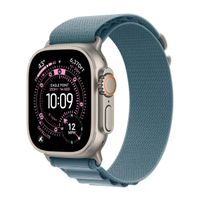 Apple Bracelet Alpine Loop Apple Watch Series 1 - 11 / SE / Ultra (44/45/46/49 mm) - Taille L - Light Blue / Natural Titanium