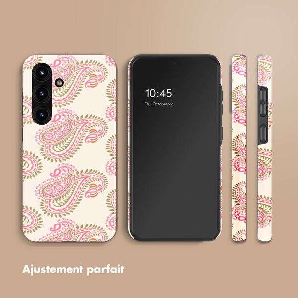 Selencia Coque arrière Vivid Samsung Galaxy S25 FE - Paisley Blush