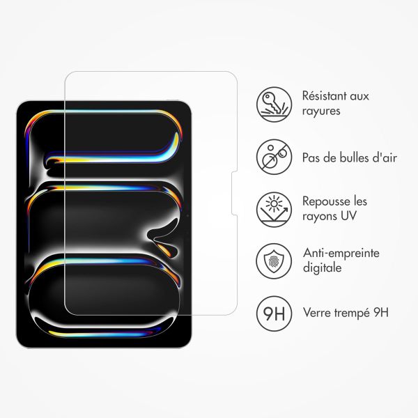 Accezz Protection d'écran en verre trempé avec applicateur Apple iPad Air 13 pouces (2025) M3 / (2024) M2