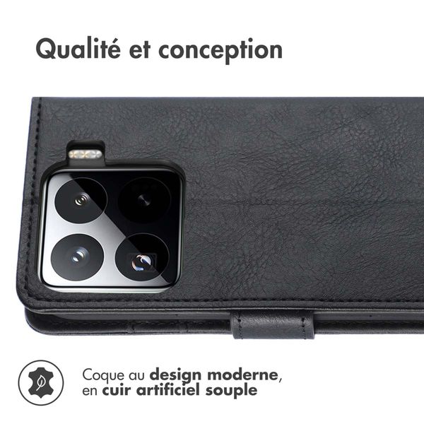 imoshion Étui de télephone portefeuille de luxe Xiaomi 15 - Noir
