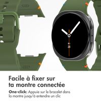 imoshion Bracelet Wave en silicone Samsung Galaxy Watch 8 (40/44mm) / Classic (46mm) - Vert foncé
