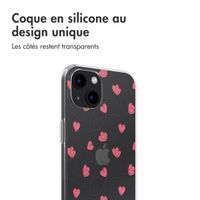 imoshion Coque design pour iPhone 13 - Dusty Rose Connected Hearts