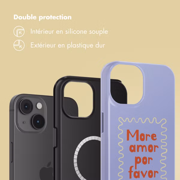 Selencia Coque arrière Vivid avec MagSafe Apple iPhone 14 - More Amor