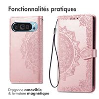 imoshion Etui de télephone Mandala Google Pixel 9 / 9 Pro - Rose Doré