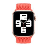Apple Bracelet Solo tressé Apple Watch | 44/45/46/49 mm - Taille 12 - Electric Orange
