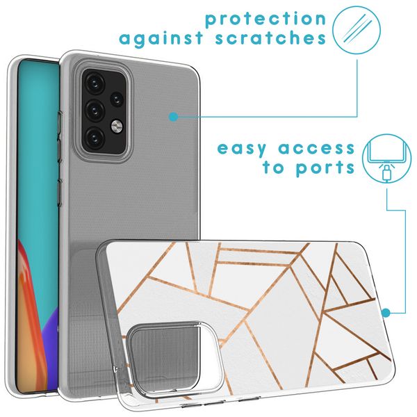 imoshion Coque Design Samsung Galaxy A52(s) (5G/4G) - White Graphic