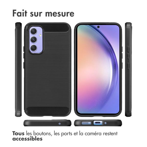 imoshion Coque Brushed Samsung Galaxy A54 (5G) - Noir