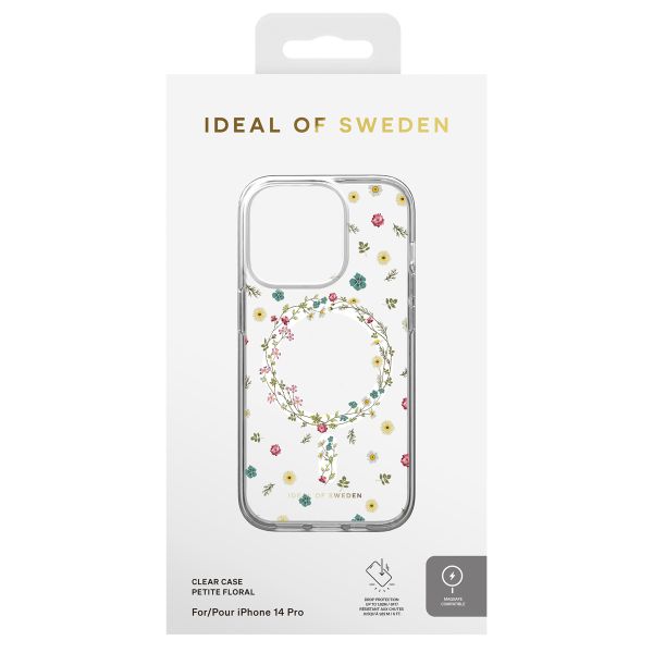 iDeal of Sweden Coque Clear MagSafe Apple iPhone 14 Pro - Petite Floral