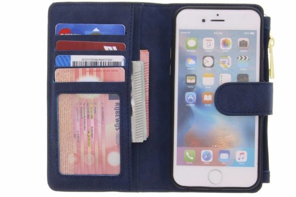 Porte-monnaie de luxe iPhone 6 / 6s - Bleu foncé