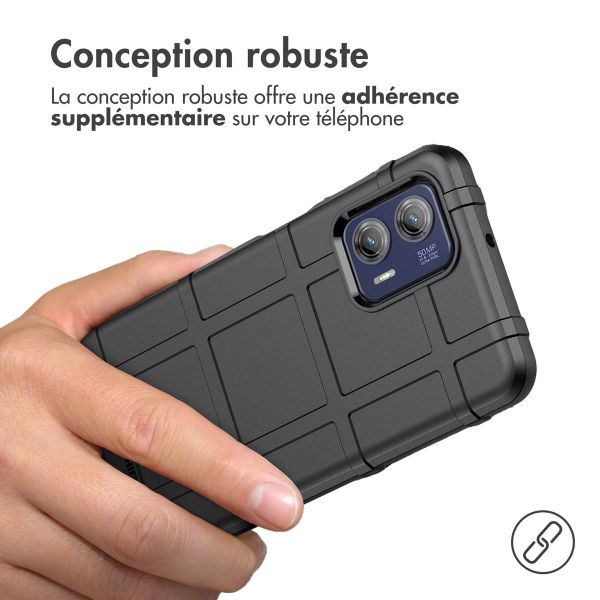 imoshion Coque Rugged Shield Motorola Moto G73 - Noir
