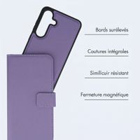 imoshion Étui portefeuille luxe 2-en-1 amovible Samsung Galaxy S25 - Violet