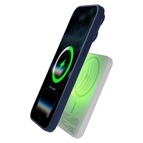 dbramante1928 Powerbank Re-charge Slim 5.000 mAh - Batterie externe sans fil - Blanc