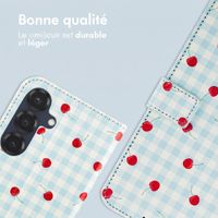 imoshion Étui de télephone portefeuille Design Samsung Galaxy S25 - Cherry Check