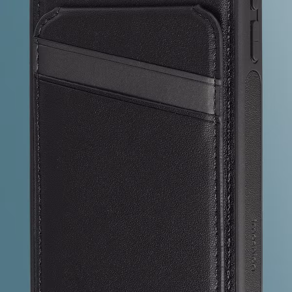imoshion Coque arrière avec porte-cartes et support Apple iPhone 17e / 16e - Noir