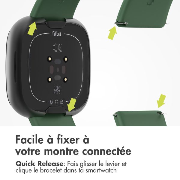 imoshion Bracelet silicone Fitbit Versa / Versa 2 / Versa Lite - Taille S - Vert foncé