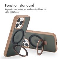 Accezz Coque Ring Stand avec MagSafe iPhone 13 Pro Max - Brown