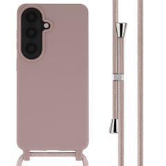 imoshion Coque en silicone avec cordon Samsung Galaxy S26 - Sand Pink